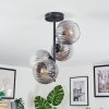 Koyoto Plafoniera, Lampada a sfera 32 cm Chiaro, Grigio fumo, 4-Luci