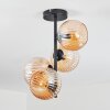 Koyoto Plafoniera, Lampada a sfera Ambrato, 4-Luci