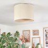 Bassagoda Plafoniera beige, Bianco, 1-Luce