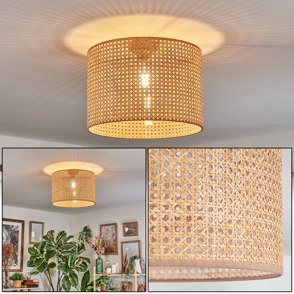 Barcos Plafoniera Marrone, Écru, 1-Luce main product photo