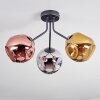 Ripoll Plafoniera, Lampada a sfera Cromo, Oro, Ramato, Grigio fumo, 3-Luci