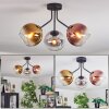 Koyoto Plafoniera, Lampada a sfera 42 cm Oro, Chiaro, Ramato, Grigio fumo, 3-Luci