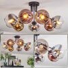 Koyoto Plafoniera, Lampada a sfera 82 cm Cromo, Oro, Chiaro, Ramato, Grigio fumo, 7-Luci