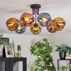 Ripoll Plafoniera, Lampada a sfera Blu, Oro, Ramato, 7-Luci