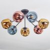 Ripoll Plafoniera, Lampada a sfera Blu, Oro, Ramato, 7-Luci