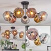 Ripoll Plafoniera, Lampada a sfera Cromo, Oro, Chiaro, Ramato, Grigio fumo, 7-Luci