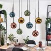 Ripoll Lampadario a sospensione, Lampada a sfera, Lampada a sospensione Écru, Nero, 8-Luci