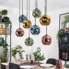 Ripoll Lampadario a sospensione, Lampada a sfera, Lampada a sospensione Écru, Nero, 8-Luci