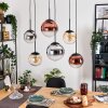 Gastor Lampadario a sospensione, Lampada a sfera, Lampada a sospensione Ambrato, Cromo, Chiaro, Ramato, Grigio fumo, 6-Luci