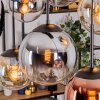 Gastor Lampadario a sospensione, Lampada a sfera, Lampada a sospensione Ambrato, Cromo, Chiaro, Ramato, Grigio fumo, 6-Luci