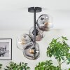 Ripoll Plafoniera, Lampada a sfera Chiaro, Grigio fumo, 4-Luci