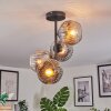 Ripoll Plafoniera, Lampada a sfera Cromo, Chiaro, Grigio fumo, 4-Luci