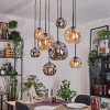 Ripoll Lampadario a sospensione, Lampada a sfera, Lampada a sospensione Écru, Nero, 8-Luci