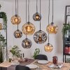 Ripoll Lampadario a sospensione, Lampada a sfera, Lampada a sospensione Écru, Nero, 8-Luci