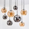 Ripoll Lampadario a sospensione, Lampada a sfera, Lampada a sospensione Écru, Nero, 8-Luci