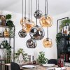 Ripoll Lampadario a sospensione, Lampada a sfera, Lampada a sospensione Écru, Nero, 8-Luci