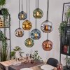 Ripoll Lampadario a sospensione, Lampada a sfera, Lampada a sospensione Écru, Nero, 8-Luci