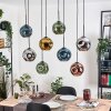 Ripoll Lampadario a sospensione, Lampada a sfera, Lampada a sospensione Écru, Nero, 8-Luci