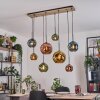 Ripoll Lampadario a sospensione, Lampada a sfera, Lampada a sospensione Écru, Nero, 8-Luci