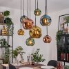 Ripoll Lampadario a sospensione, Lampada a sfera, Lampada a sospensione Écru, Nero, 8-Luci
