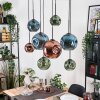 Ripoll Lampadario a sospensione, Lampada a sfera, Lampada a sospensione Écru, Nero, 8-Luci
