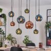 Ripoll Lampadario a sospensione, Lampada a sfera, Lampada a sospensione Écru, Nero, 8-Luci