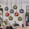 Ripoll Lampadario a sospensione, Lampada a sfera, Lampada a sospensione Écru, Nero, 8-Luci