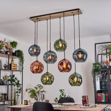 Ripoll Lampadario a sospensione, Lampada a sfera, Lampada a sospensione Écru, Nero, 8-Luci