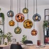 Ripoll Lampadario a sospensione, Lampada a sfera, Lampada a sospensione Écru, Nero, 8-Luci