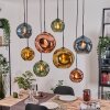 Ripoll Lampadario a sospensione, Lampada a sfera, Lampada a sospensione Écru, Nero, 8-Luci