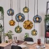 Ripoll Lampadario a sospensione, Lampada a sfera, Lampada a sospensione Écru, Nero, 8-Luci