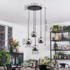 Koyoto Lampadario a sospensione, Lampada a sfera, Lampada a sospensione a cluster 35 cm Cromo, Grigio fumo, 4-Luci
