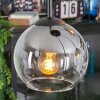 Koyoto Lampadario a sospensione, Lampada a sfera, Lampada a sospensione a cluster 35 cm Chiaro, Grigio fumo, 4-Luci