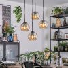 Koyoto Lampadario a sospensione, Lampada a sfera, Lampada a sospensione a cluster 35 cm Ambrato, 4-Luci