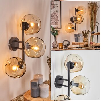 Ripoll Lampada a sfera, Applique Ambrato, Chiaro, 3-Luci