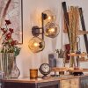 Ripoll Lampada a sfera, Applique Ambrato, Chiaro, Grigio fumo, 3-Luci