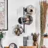 Ripoll Lampada a sfera, Applique Cromo, Chiaro, Grigio fumo, 3-Luci
