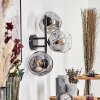 Ripoll Lampada a sfera, Applique Chiaro, Grigio fumo, 3-Luci