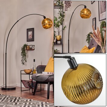 Ripoll Lampada da terra Nero, 1-Luce
