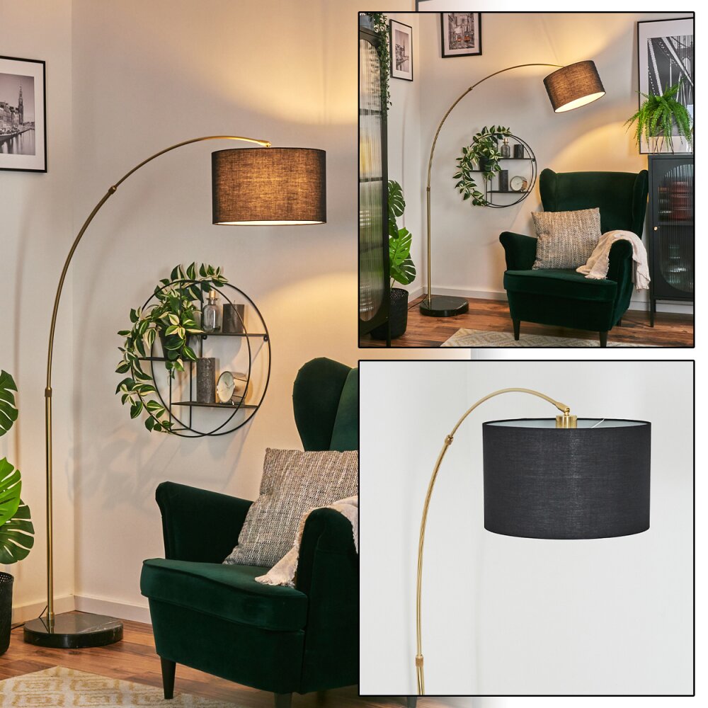 Bassagoda Lampada da terra Ottone, Nero, 1-Luce main product photo