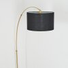 Bassagoda Lampada da terra Ottone, Nero, 1-Luce