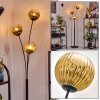 Koyoto Lampada a sfera, Lampada da terra Oro, Chiaro, 3-Luci