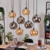 Ripoll Lampadario a sospensione, Lampada a sfera, Lampada a sospensione Écru, Nero, 8-Luci