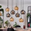Ripoll Lampadario a sospensione, Lampada a sfera, Lampada a sospensione Écru, Nero, 8-Luci