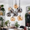 Ripoll Lampadario a sospensione, Lampada a sfera, Lampada a sospensione Écru, Nero, 8-Luci