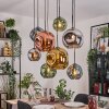 Ripoll Lampadario a sospensione, Lampada a sfera, Lampada a sospensione Écru, Nero, 8-Luci