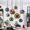 Ripoll Lampadario a sospensione, Lampada a sfera, Lampada a sospensione Écru, Nero, 8-Luci