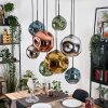 Ripoll Lampadario a sospensione, Lampada a sfera, Lampada a sospensione Écru, Nero, 8-Luci