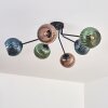 Koyoto Plafoniera, Lampada a sfera 74 cm Blu, Verde, Ramato, 6-Luci