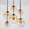 Gastor Lampadario a sospensione, Lampada a sfera, Lampada a sospensione Ambrato, Chiaro, 6-Luci